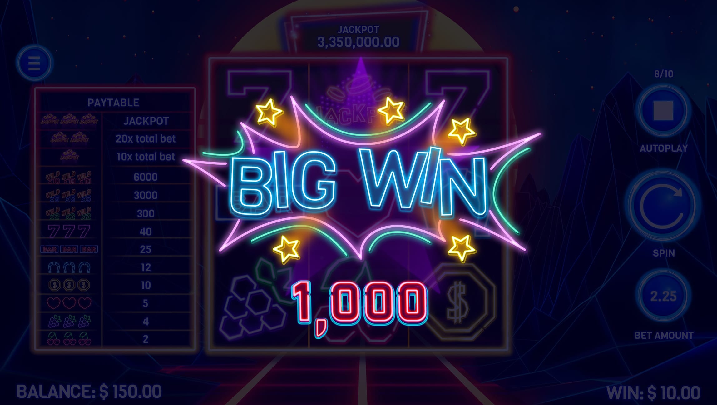 10 times vegas big win screenshot