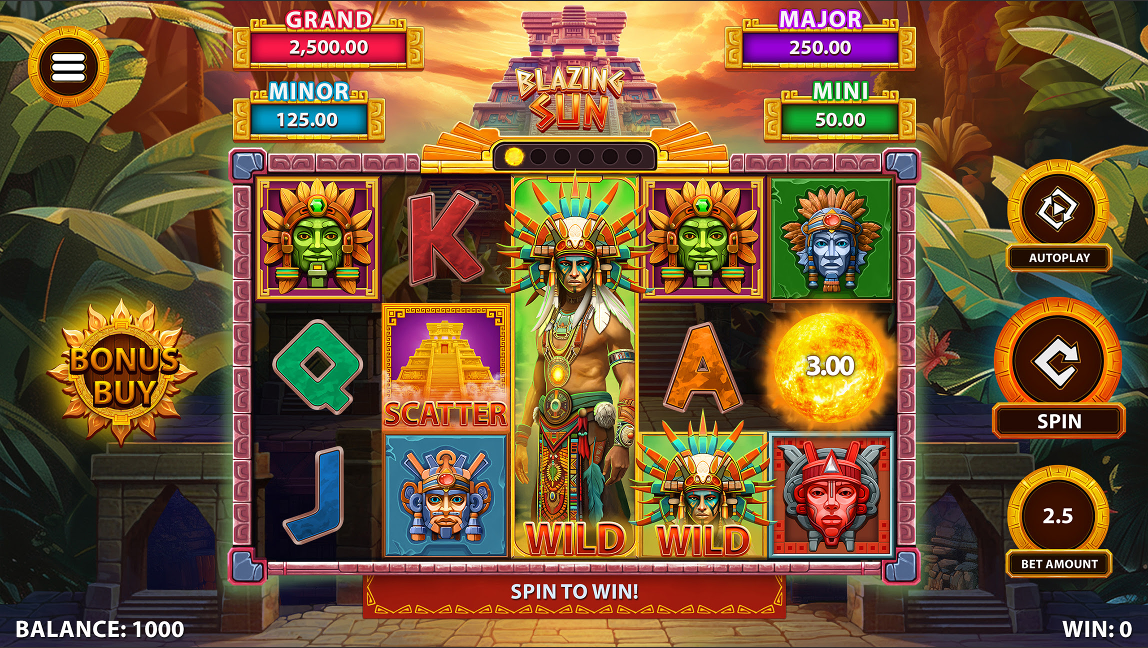 Blazing Sun Online Slot