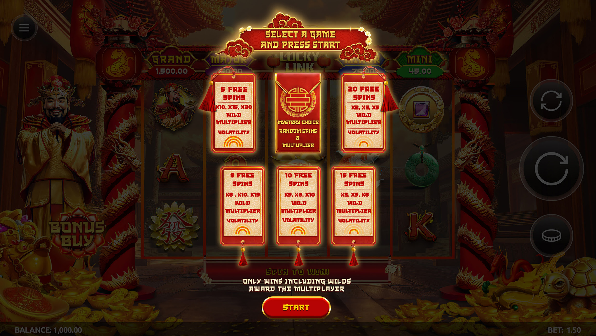 Caishens Lucky Link Online Slot