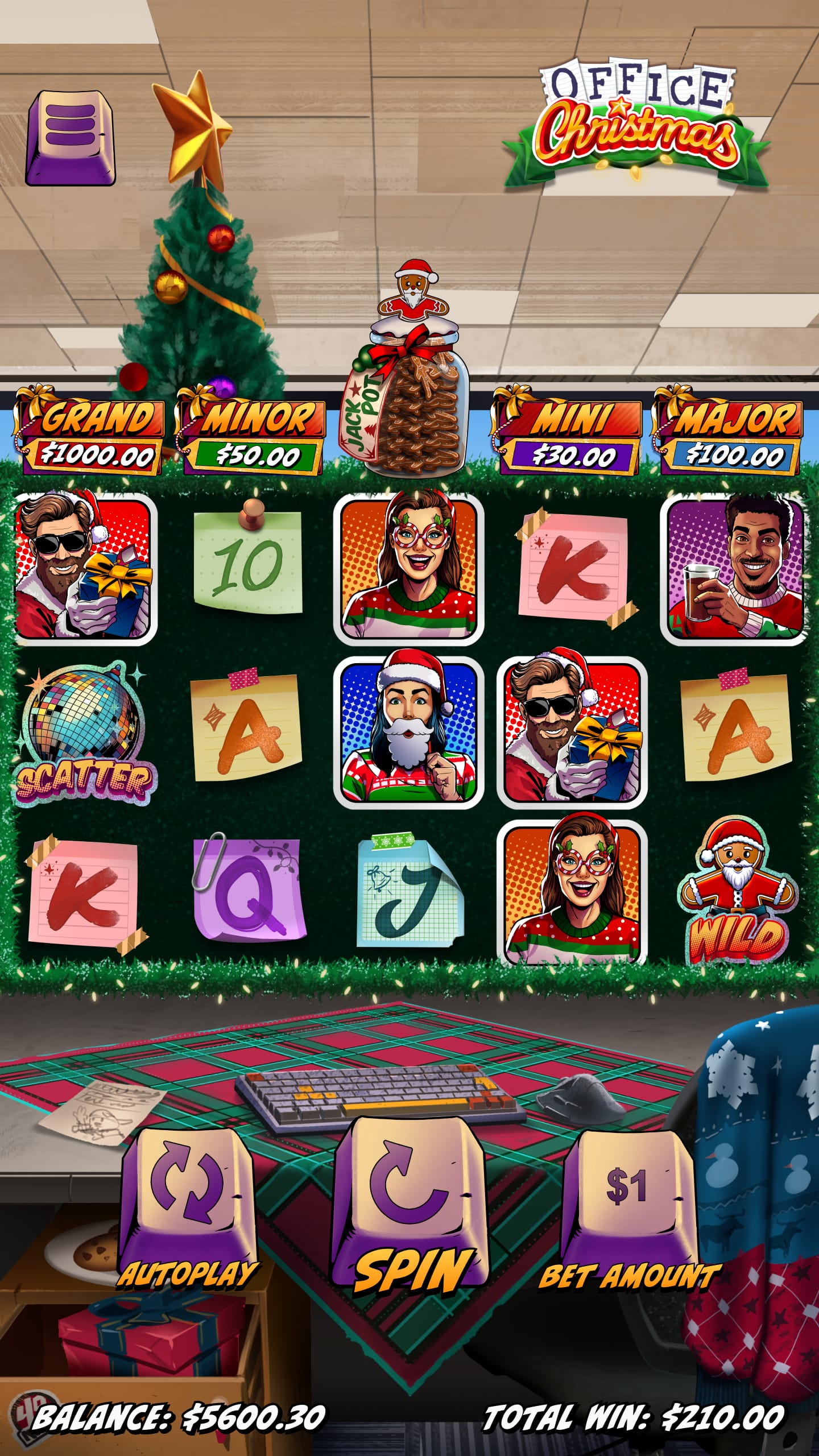 Office Christmas Online Slot