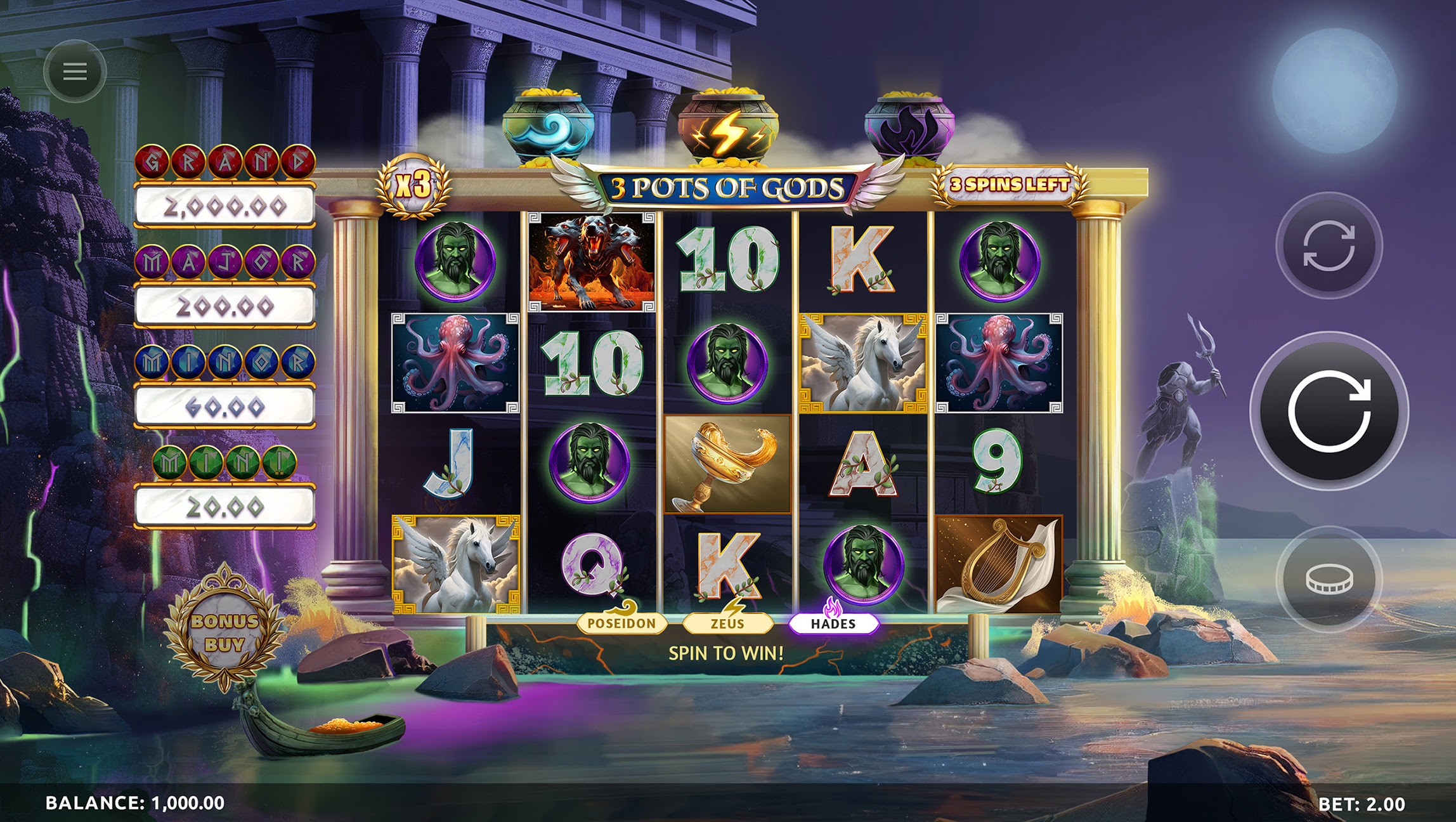 3 Pots of Gods Online Slot