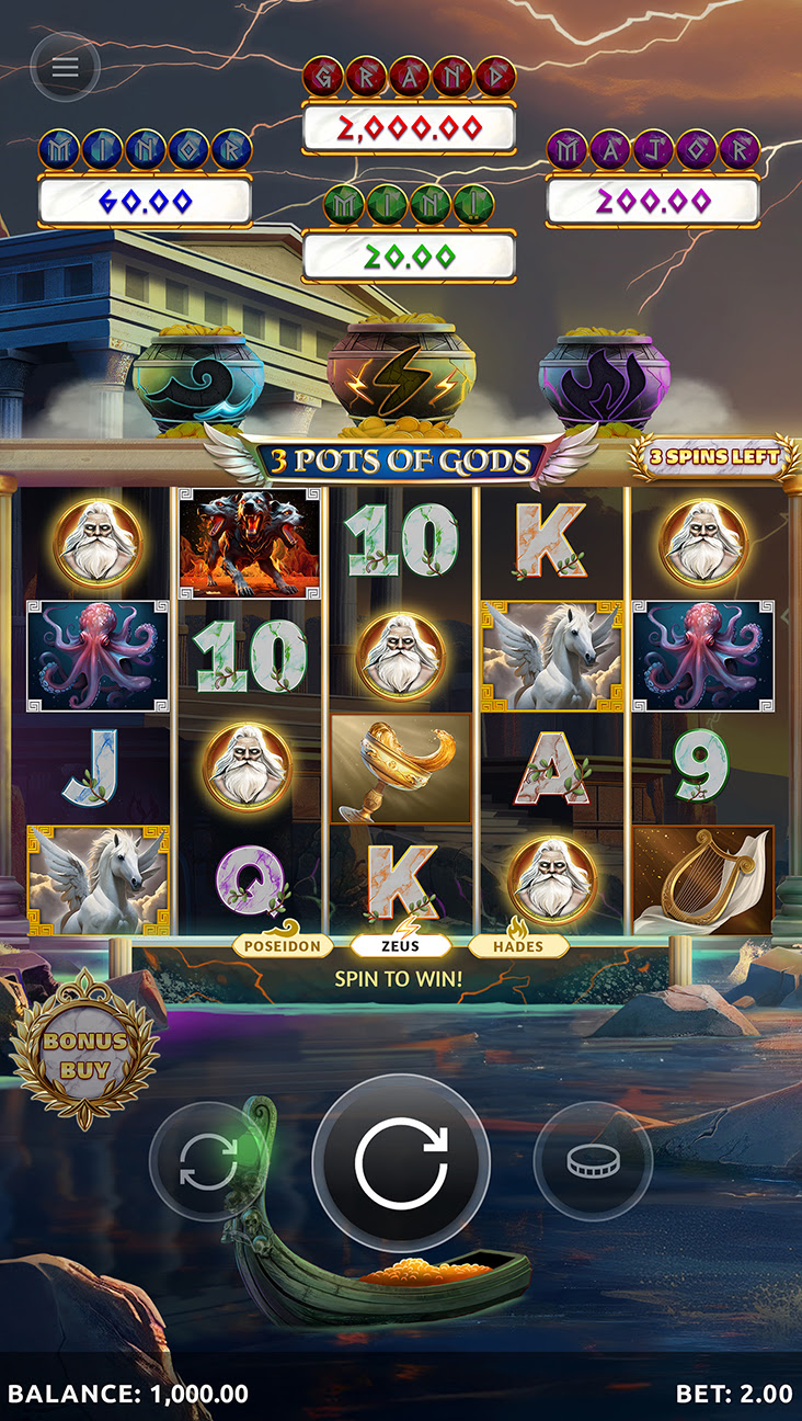 3 Pots of Gods Online Slot